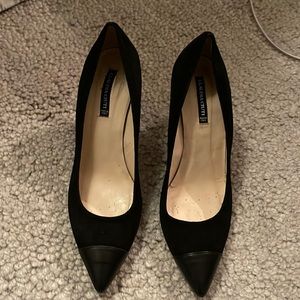 Claudia Ciuti Black Suede Heels Size 8.5 Made in Italy